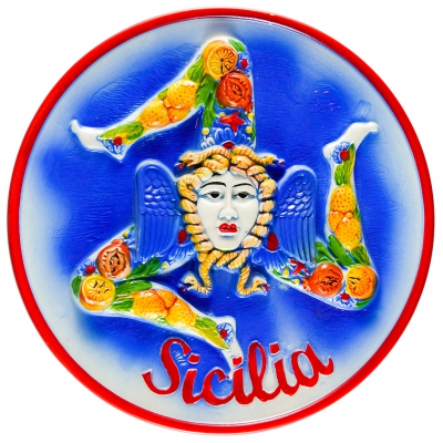 Sicily Region,Trinacria - Symbol of Sicily