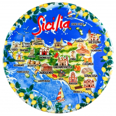 Sicily Region (Sicilia), Map