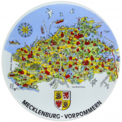Map of Federal Land Mecklenburg - Vorpommern