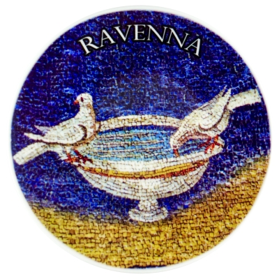 Drinking Doves Mosaic, Mausoleum of Galla Placidia, Ravenna